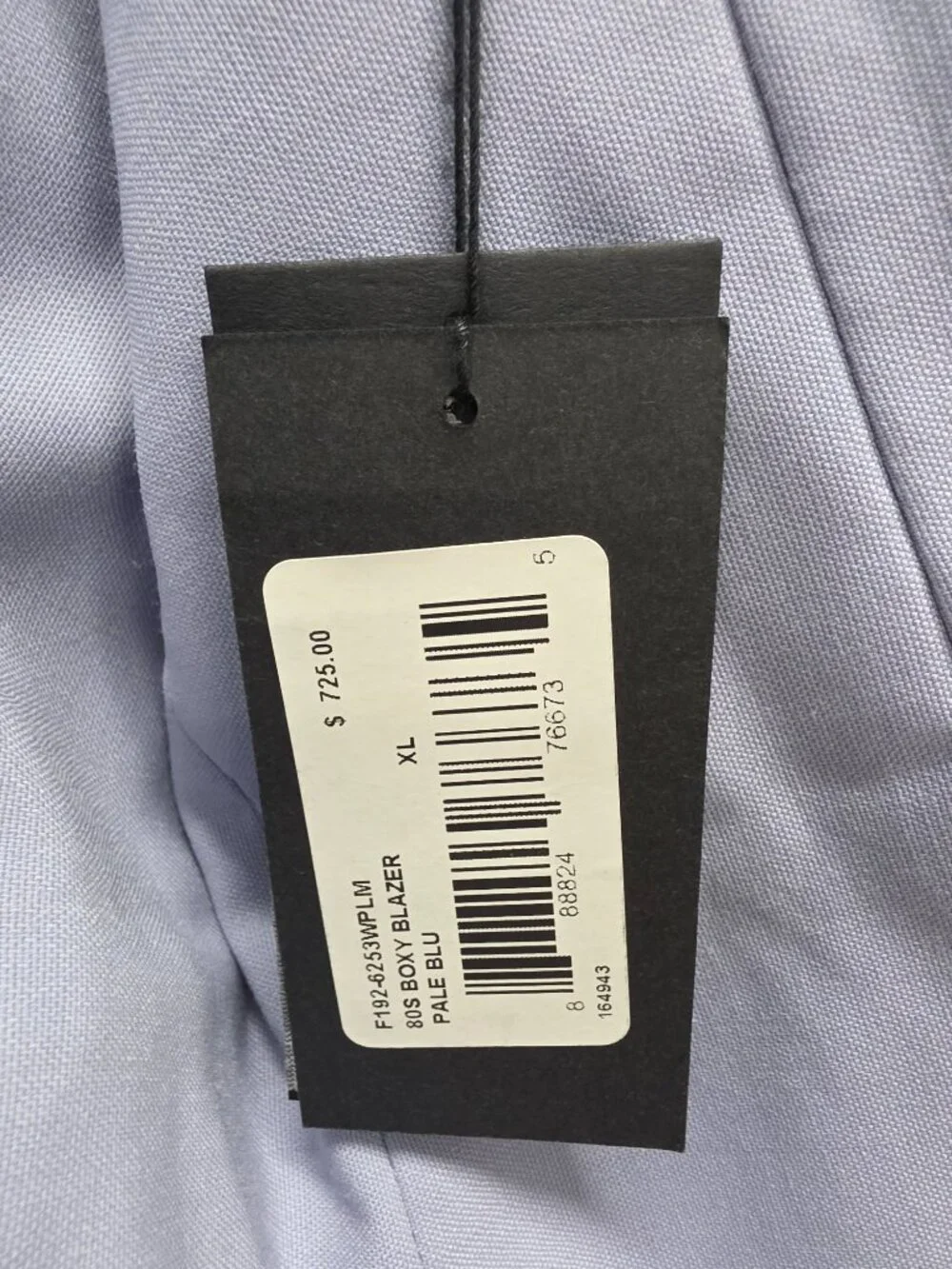 3.1 Phillip Lim 40L Blue Blazer Sport Coat Jacket 2-Button Solid W871